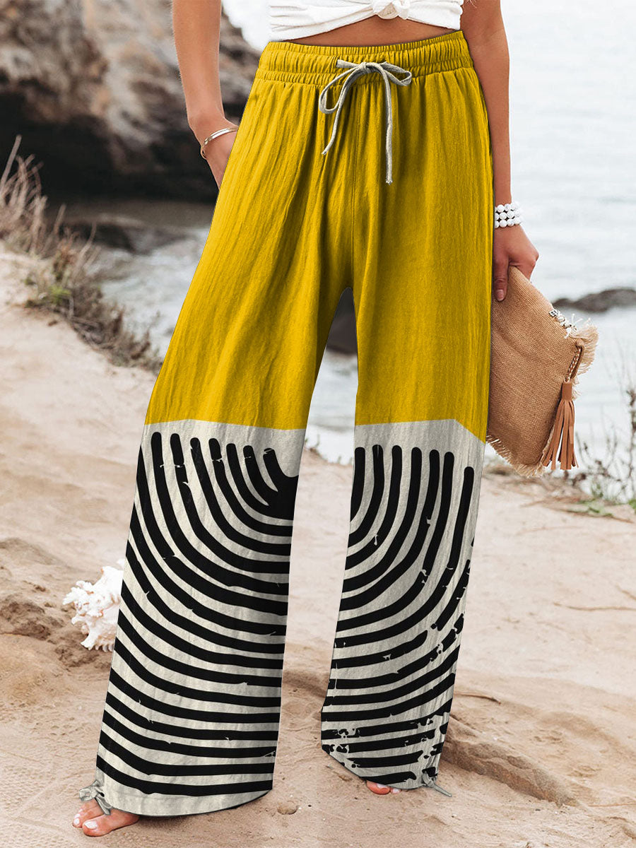 Clara | Geometric Lines Pants