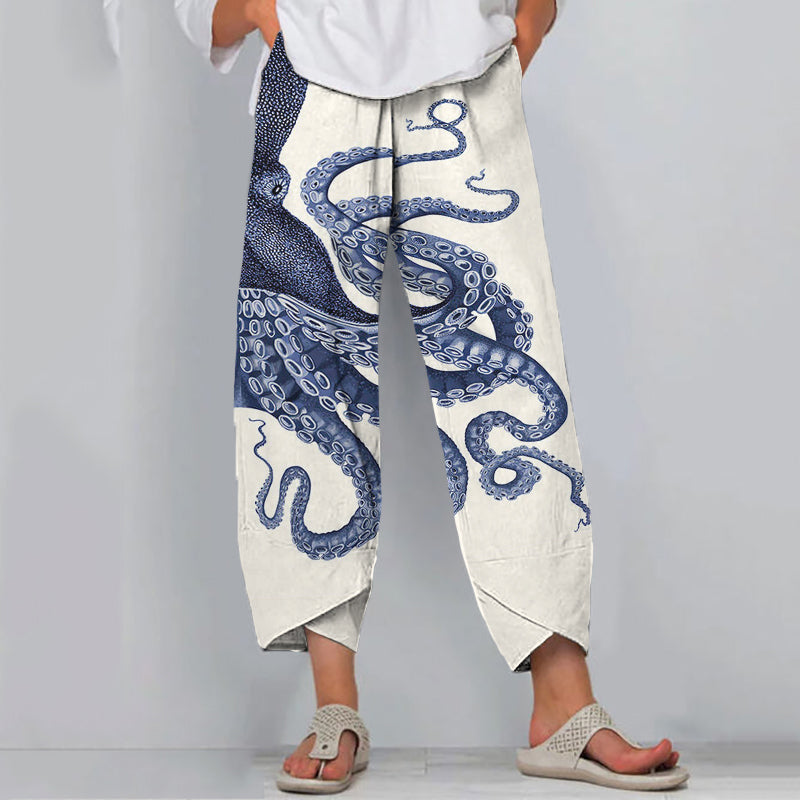 Clara | Octopus Ink Print Pants