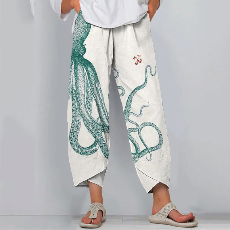 Clara | Octopus Print Pants