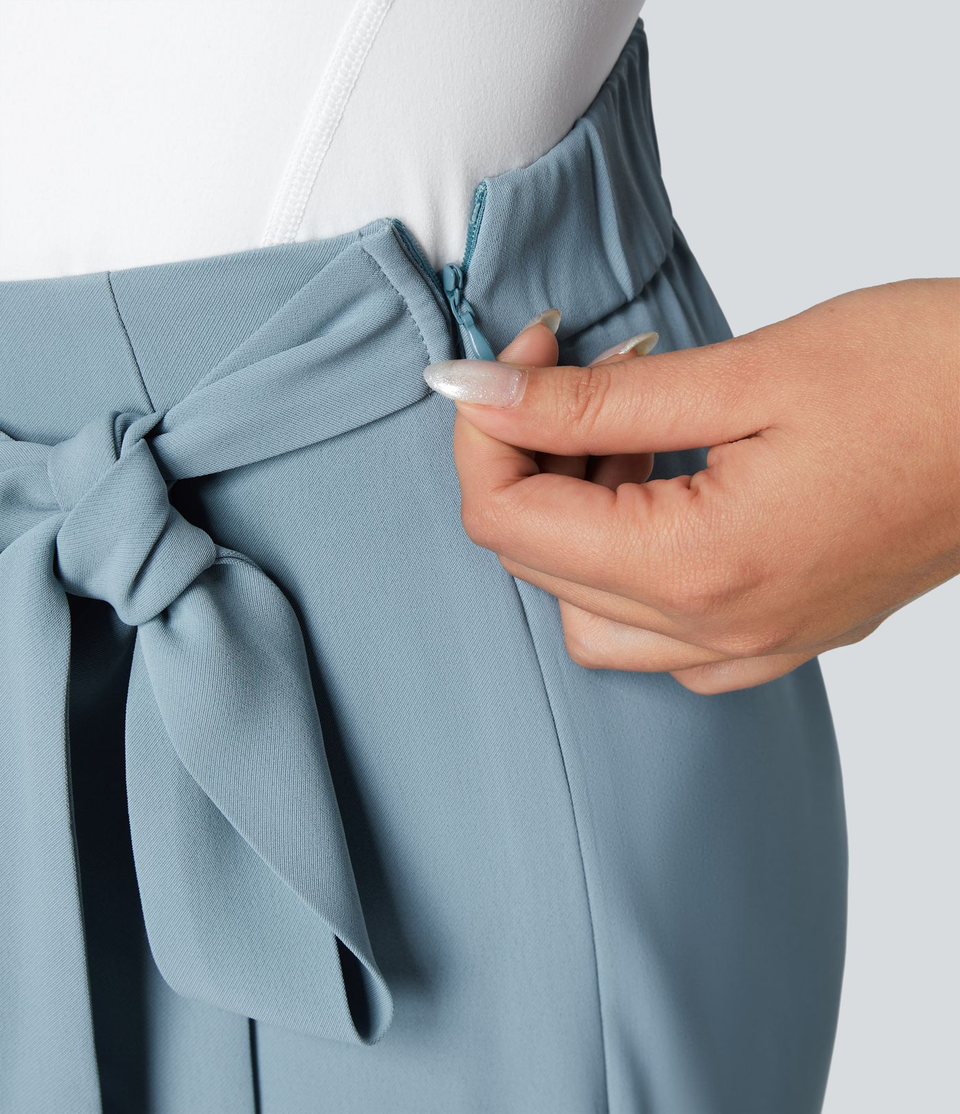 Cara | High-Waisted Pants with Elegant Wrap Design