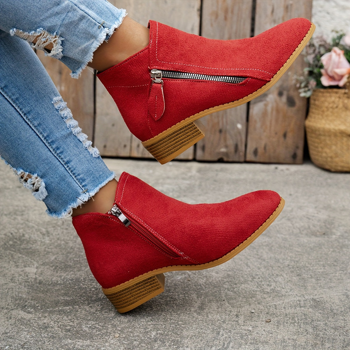 Elara Zip Ankle Boots – Effortless Elegance, Everyday Ease
