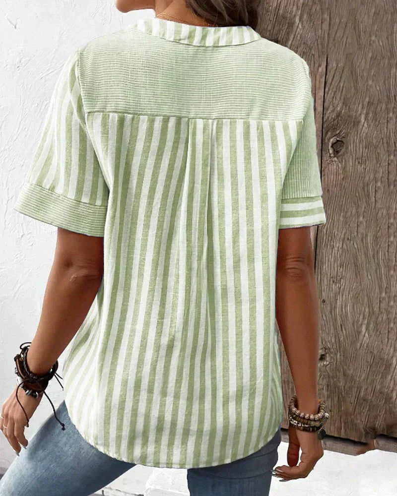 Monroe™ | Striped Soft Blouse