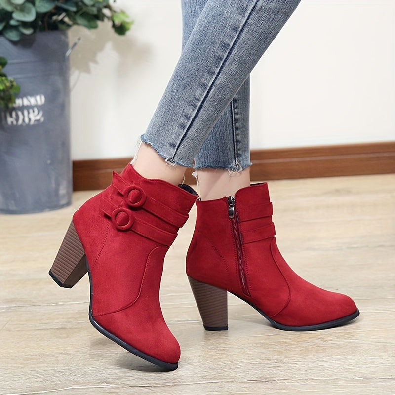 Amara Block Heel Ankle Boots – Style with a Soft Step