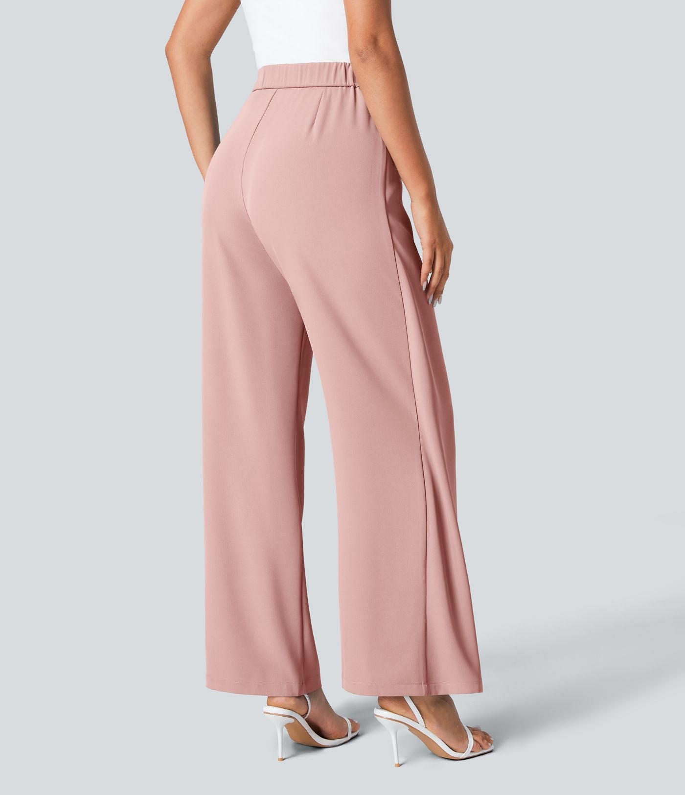 Cara | High-Waisted Pants with Elegant Wrap Design