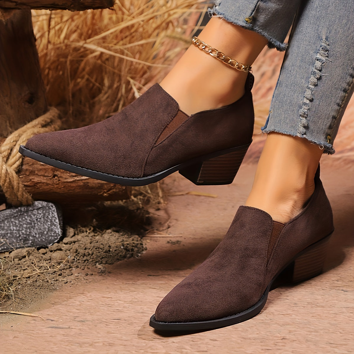 Noelle Low Heel Boots – Effortless Style, Everyday Comfort