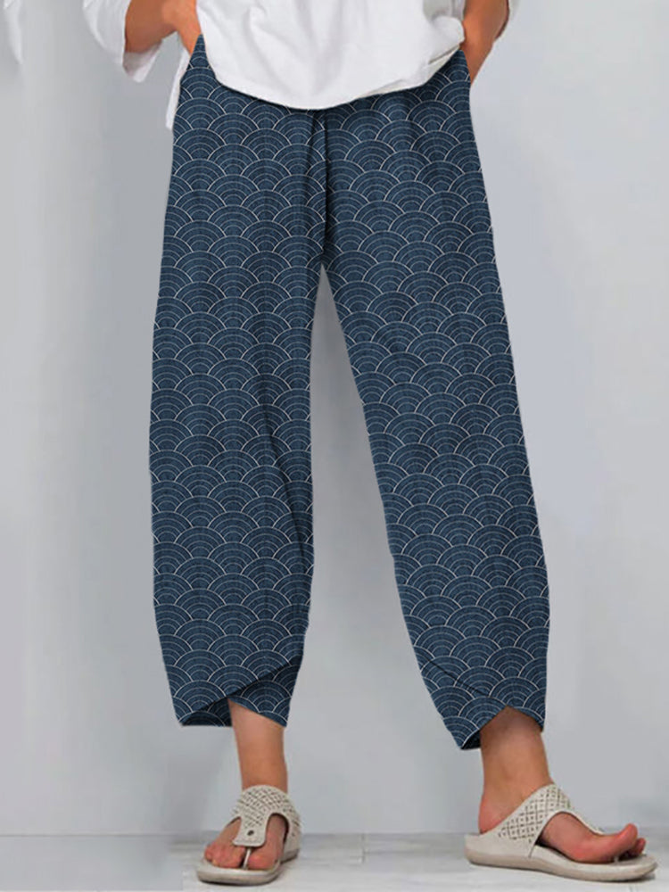 Clara | Wave Pattern Pants