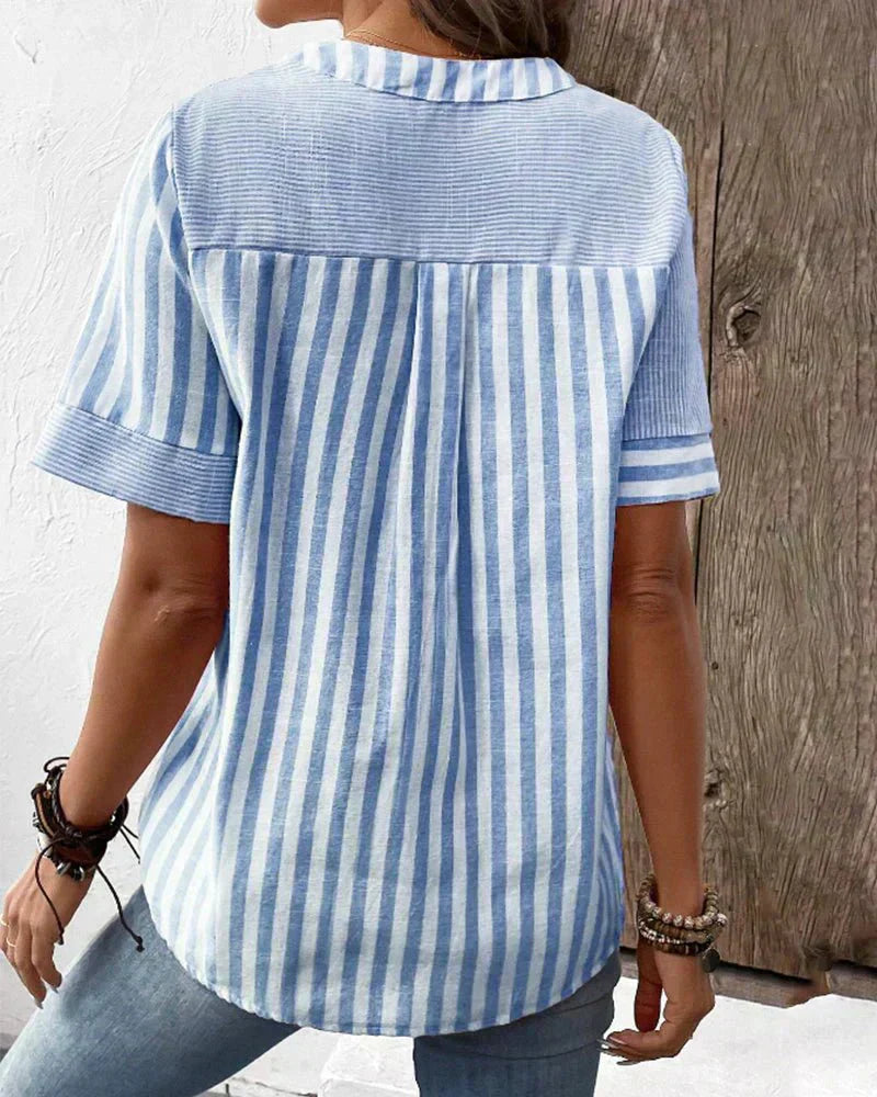 Monroe™ | Striped Soft Blouse
