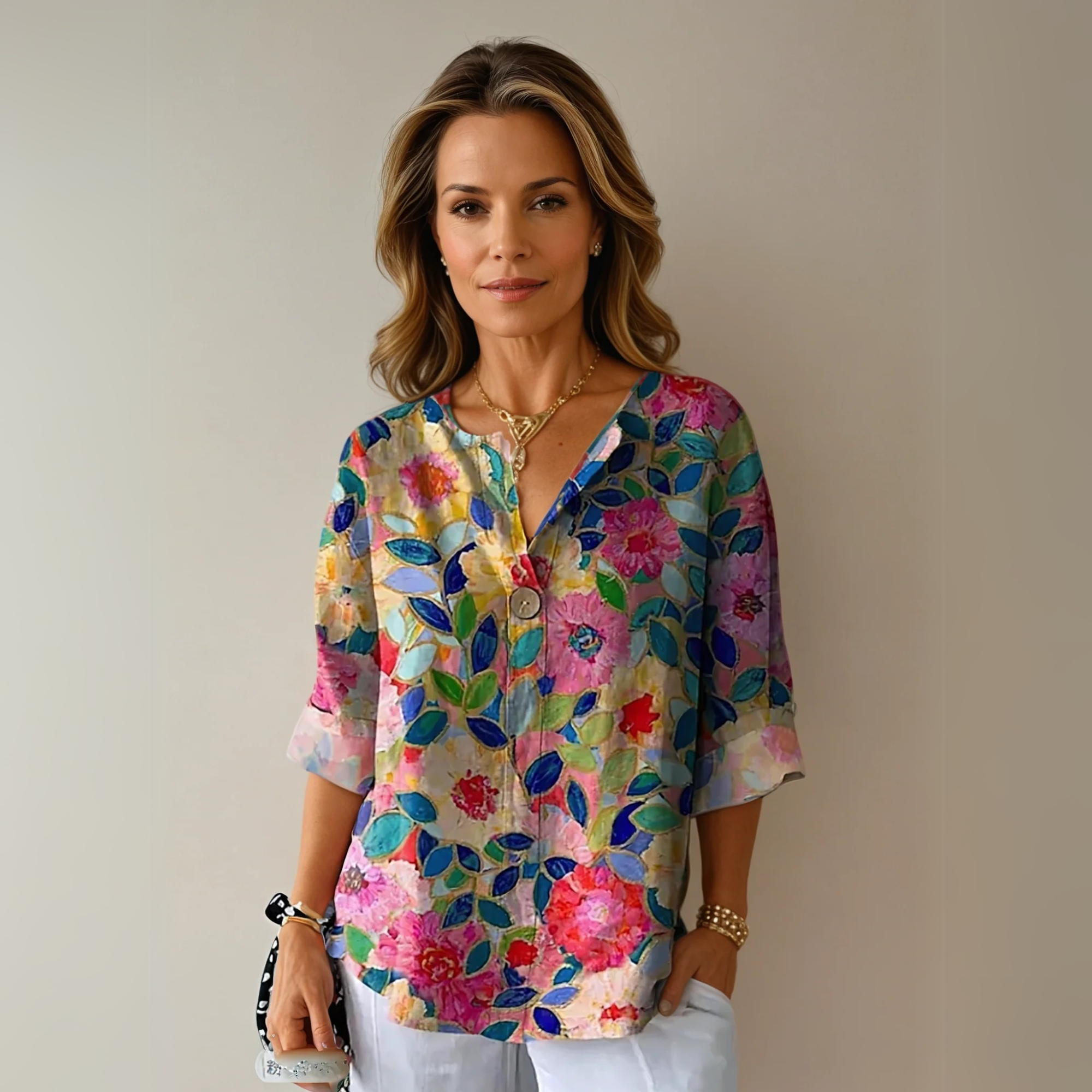 Arlene - Elegant Floral Blouse