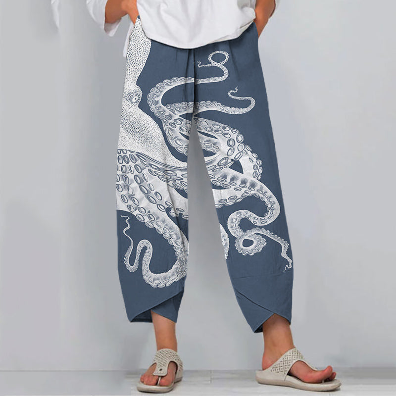 Clara | Octopus Ink Print Pants