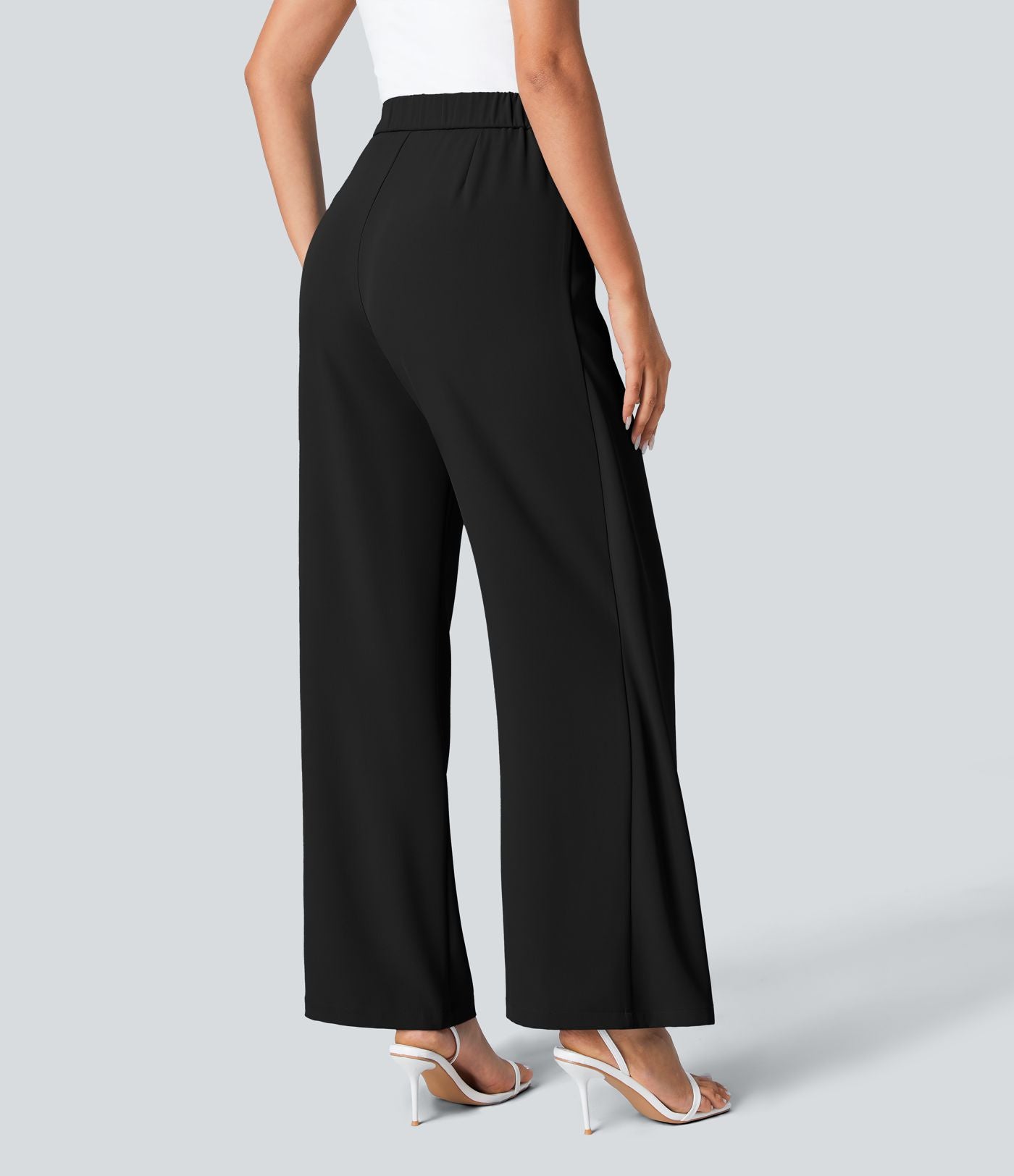 Cara | High-Waisted Pants with Elegant Wrap Design