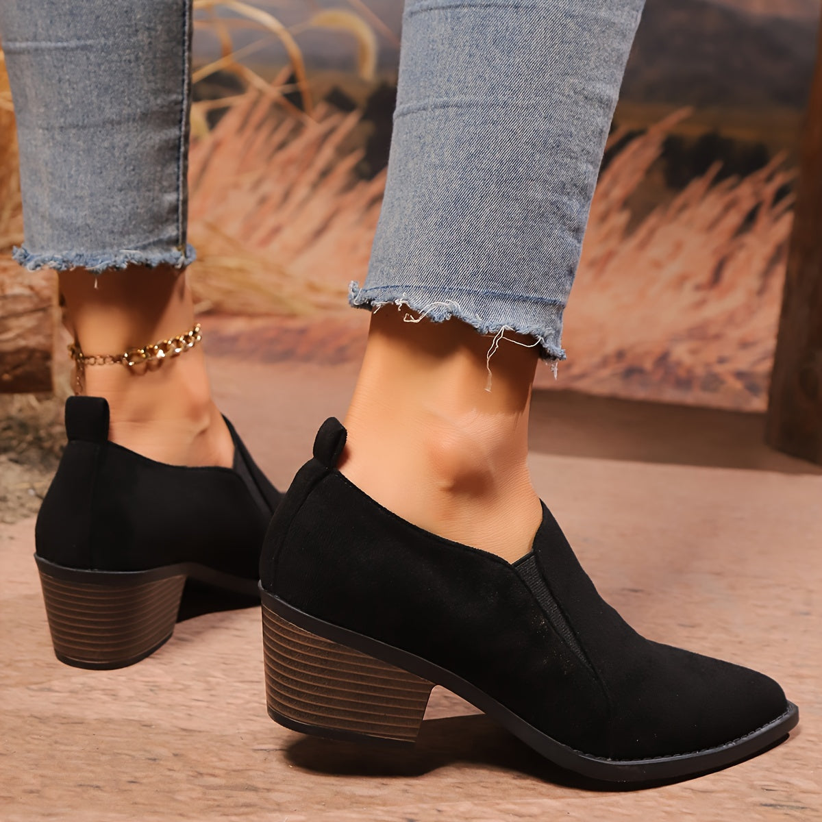 Noelle Low Heel Boots – Effortless Style, Everyday Comfort