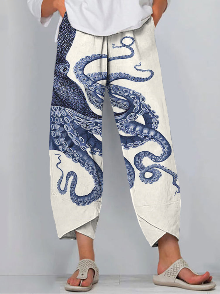 Clara | Octopus Ink Print Pants