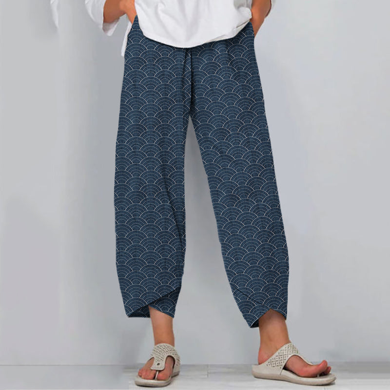 Clara | Wave Pattern Pants