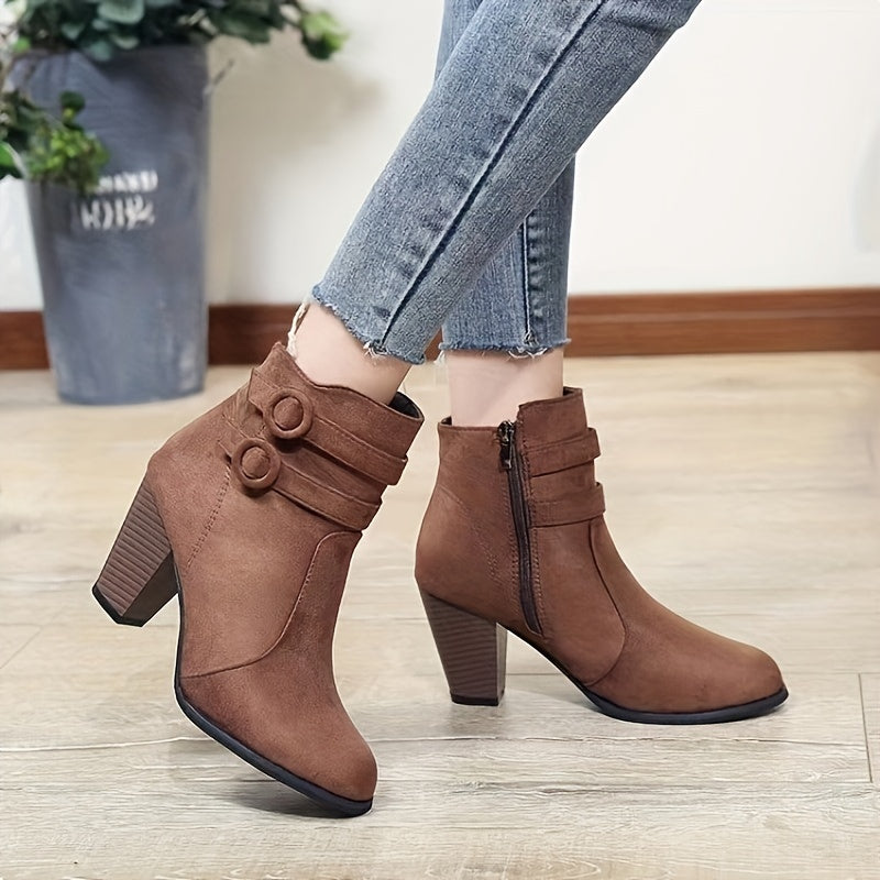 Amara Block Heel Ankle Boots – Style with a Soft Step