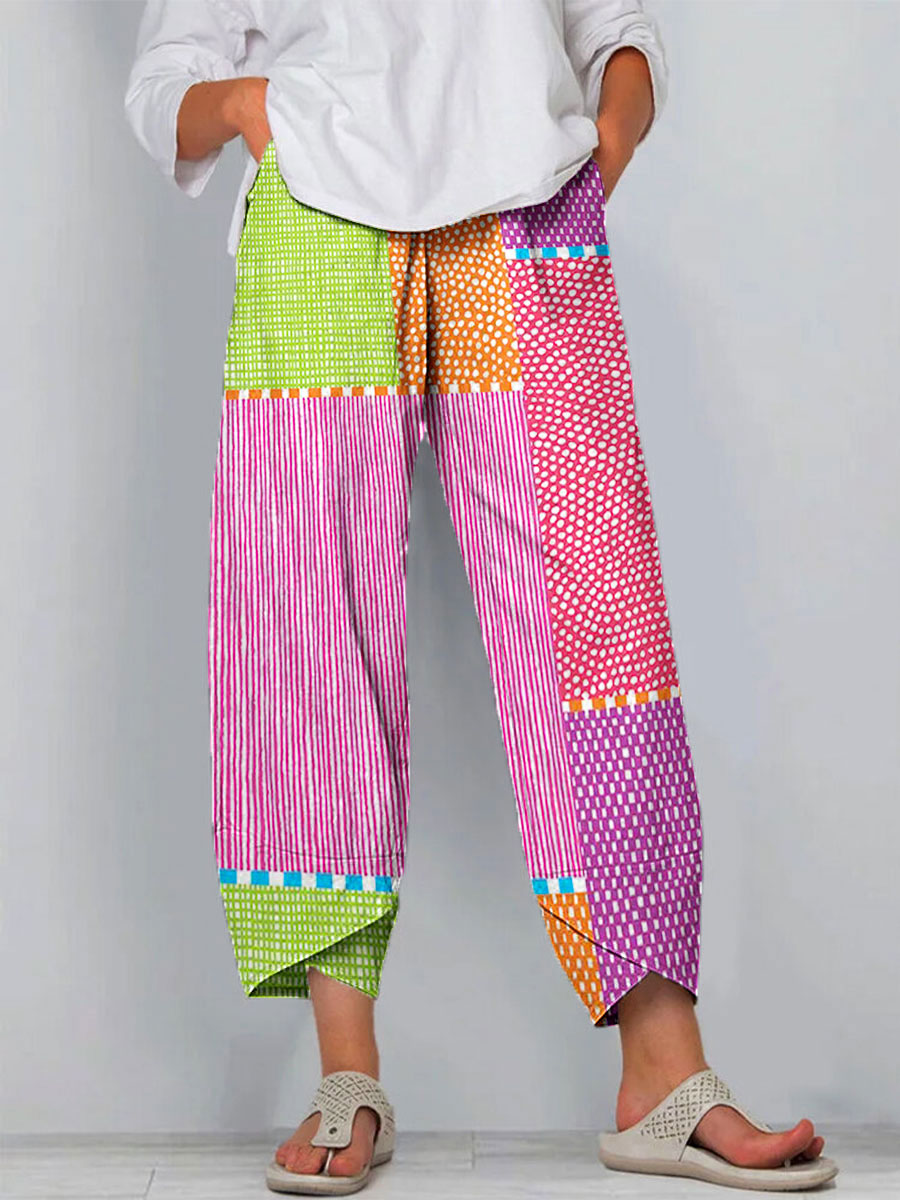 Maya | Colorful Patchwork Pants