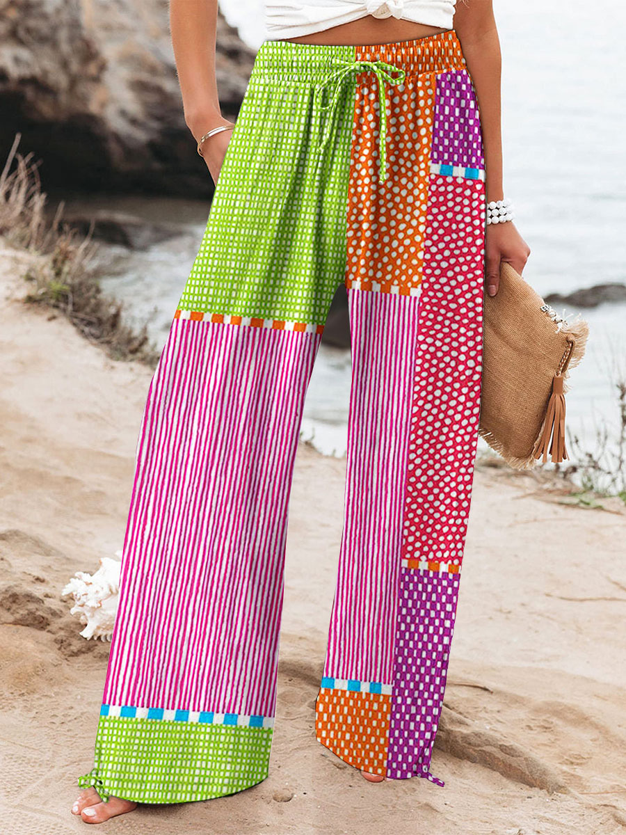 Ella | Vibrant Patchwork Pants