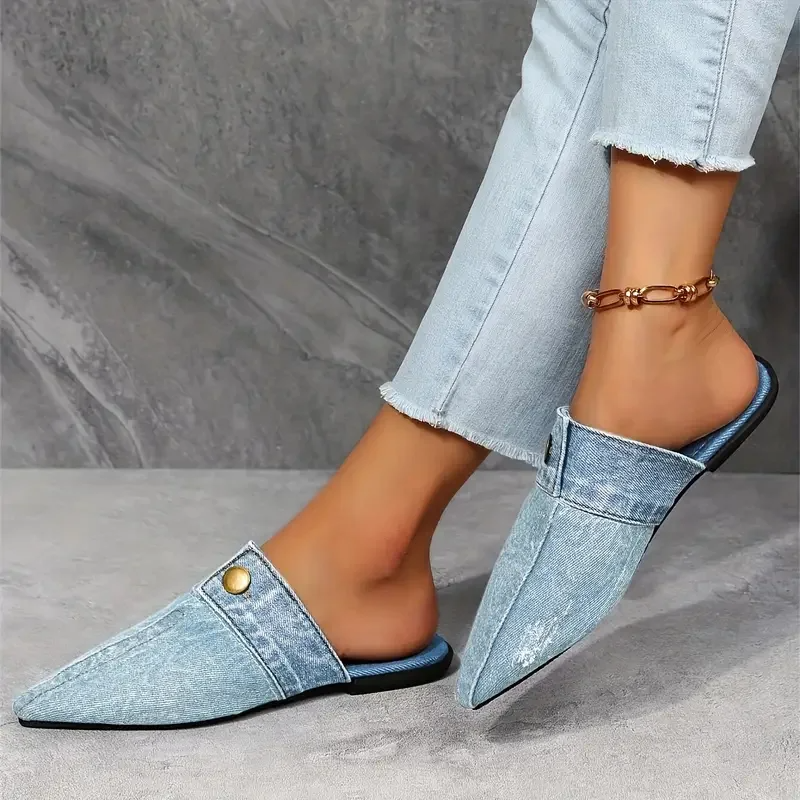 Denim Theory Mule Slide