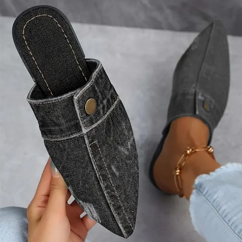 Denim Theory Mule Slide