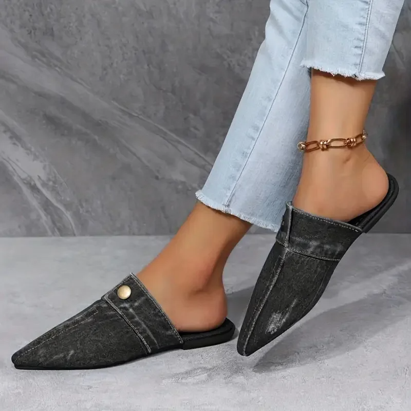 Denim Theory Mule Slide