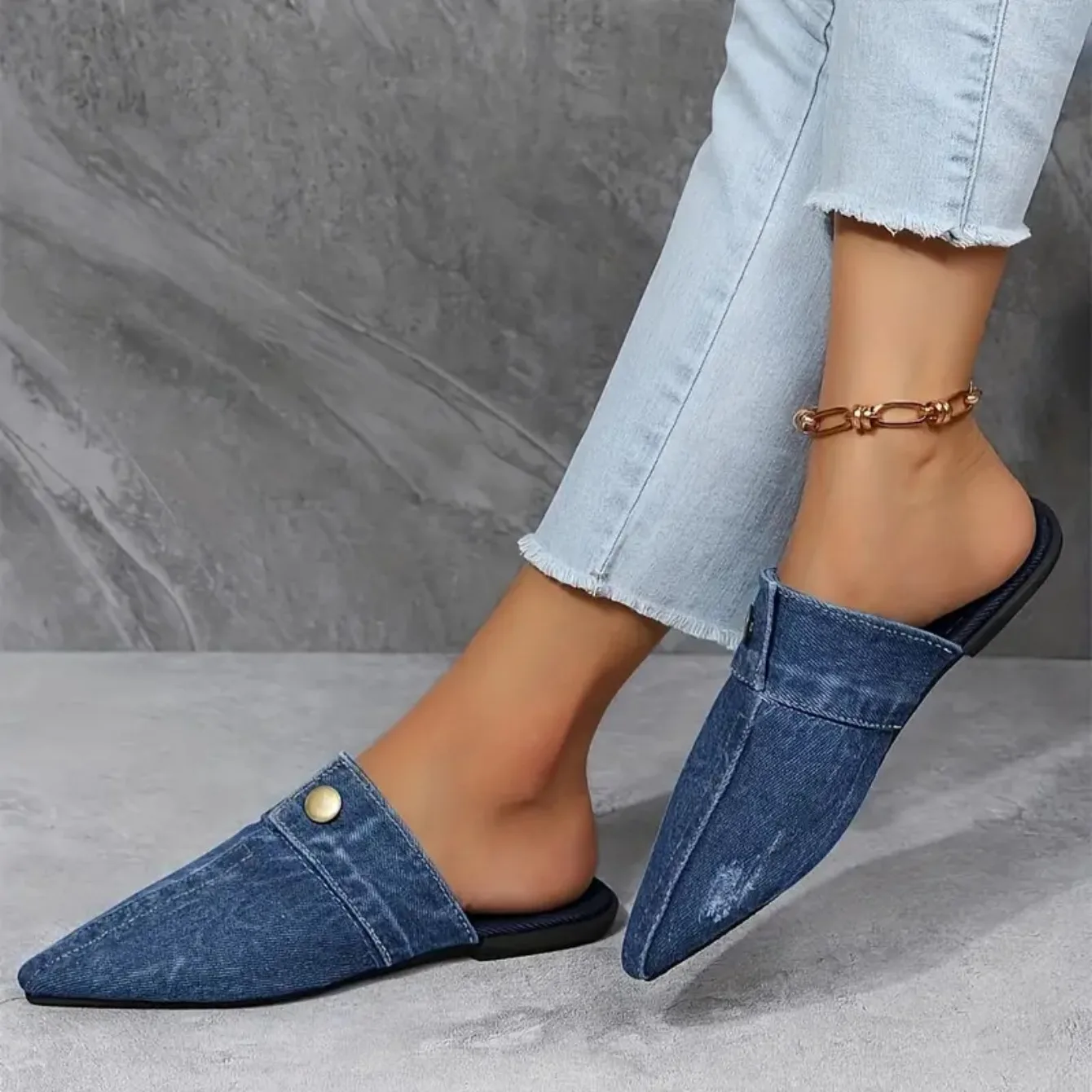 Denim Theory Mule Slide