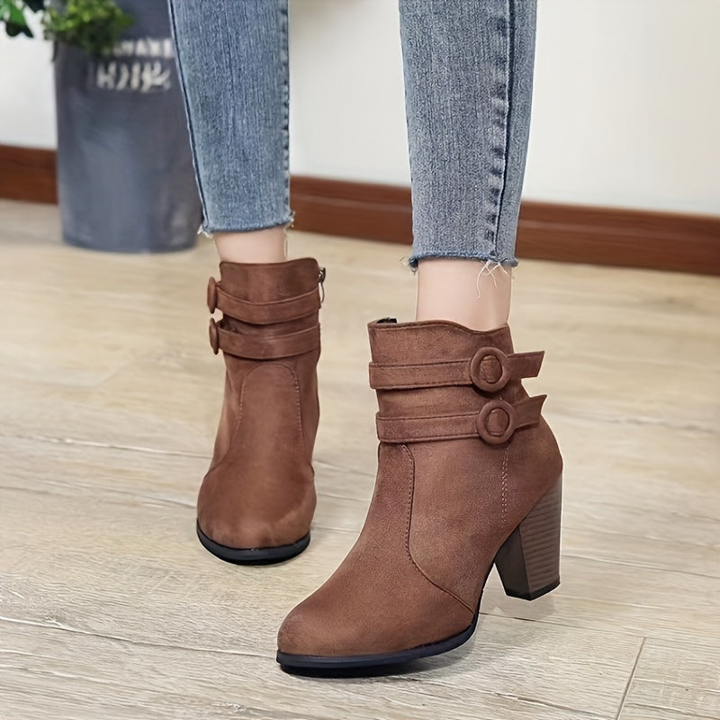 Amara Block Heel Ankle Boots – Style with a Soft Step