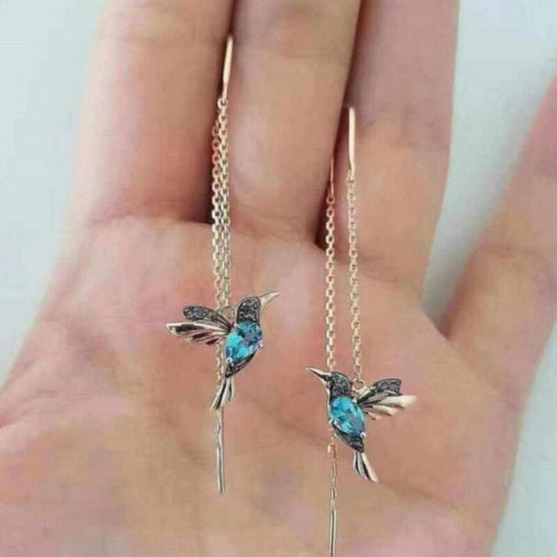 Hummingbird Earrings Zirconia